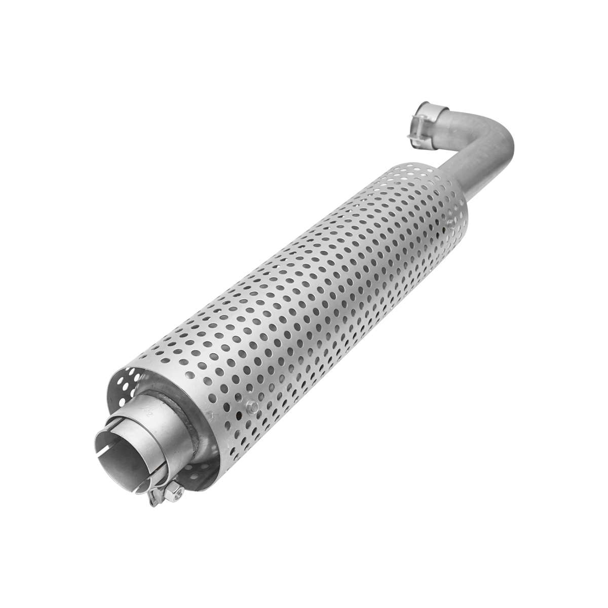 Toba esapament din inox pentru Tractor Forestier patrata, MAN 4-6 pistoane cu filtru amortizare HQ - imagine 4