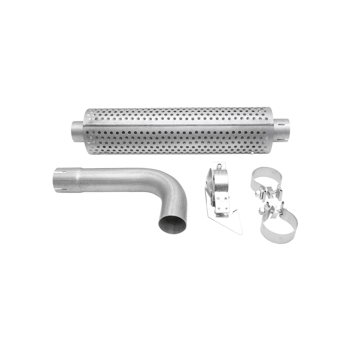 Toba esapament din inox pentru Tractor Forestier patrata, MAN 4-6 pistoane cu filtru amortizare HQ - imagine 3