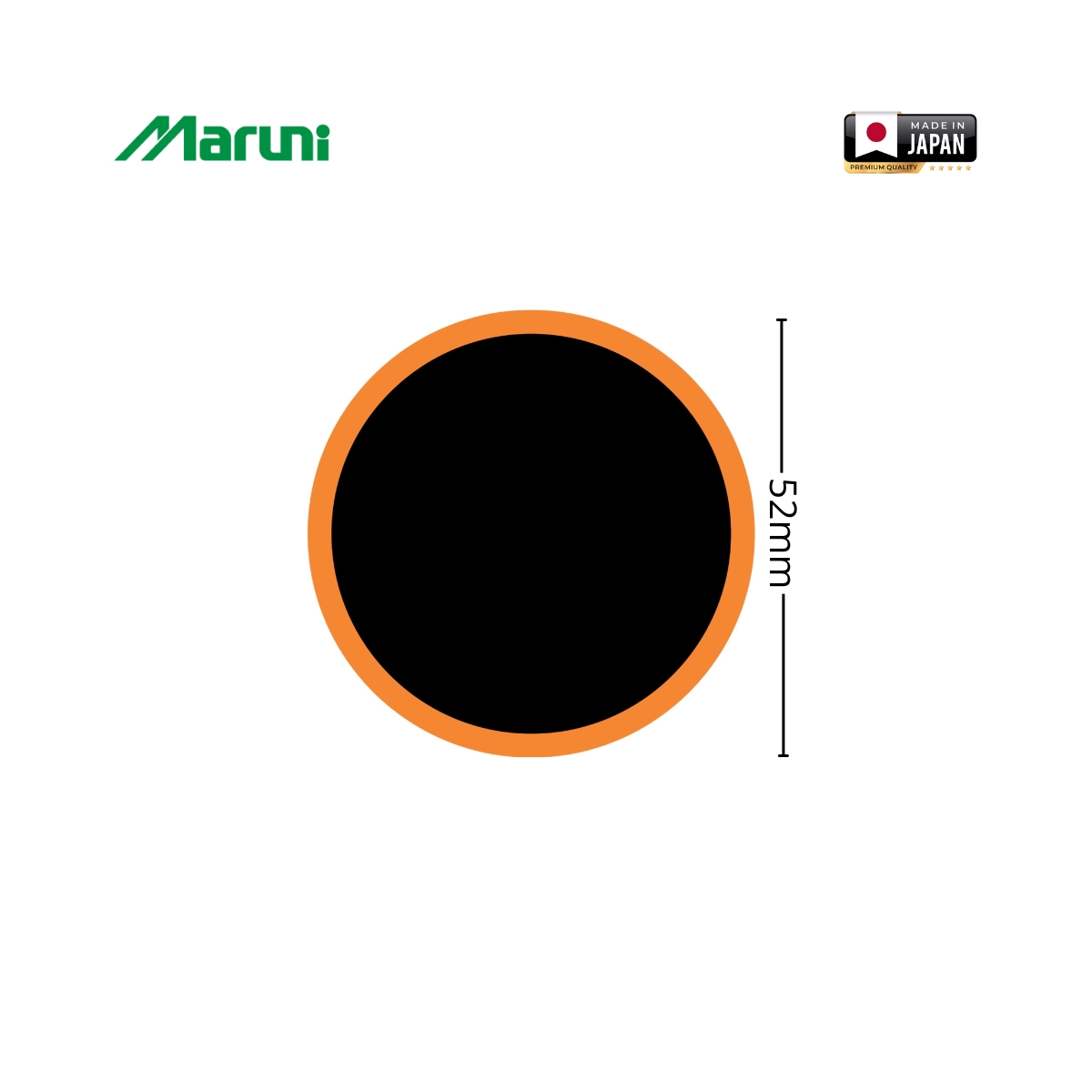 Petice vulcanizare rotunde 52mm pentru camere de aer 16 buc/set Maruni made in Japan - imagine 2