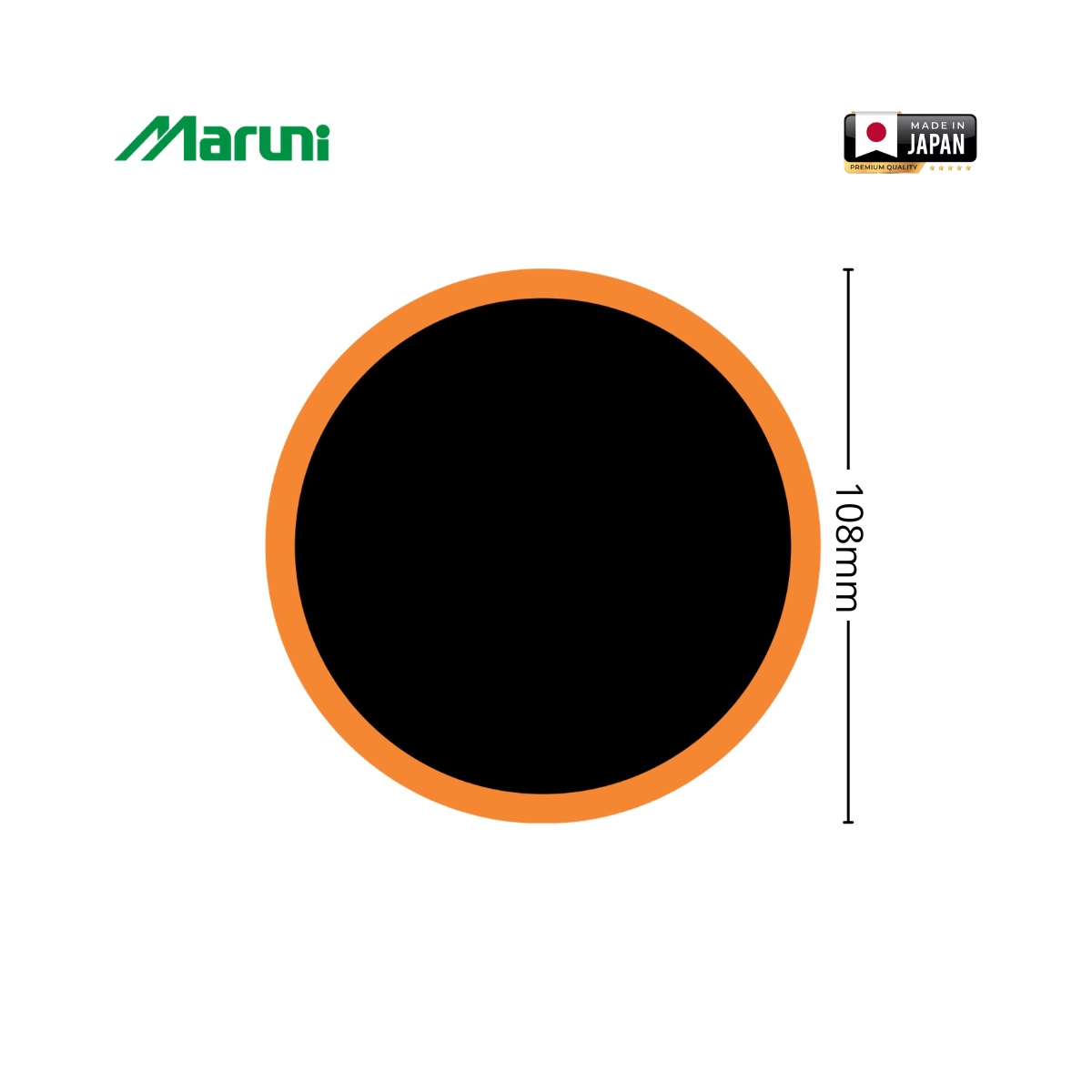 Petice vulcanizare rotunde 108mm pentru camere de aer 4 buc/set Maruni made in Japan - imagine 2