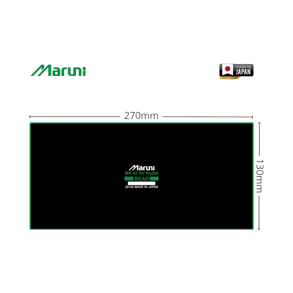 Petice vulcanizare anvelope radiale 130x270mm MR-42 Maruni made in Japan - imagine 2