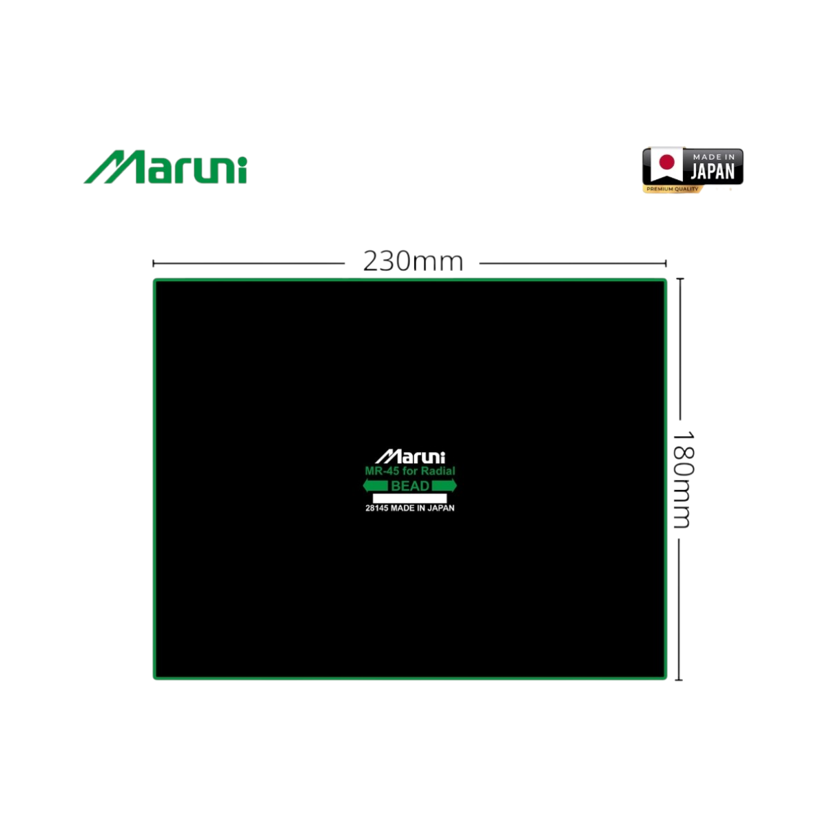 Petice vulcanizare anvelope radiale 180x230mm MR-45 Maruni made in Japan - imagine 2