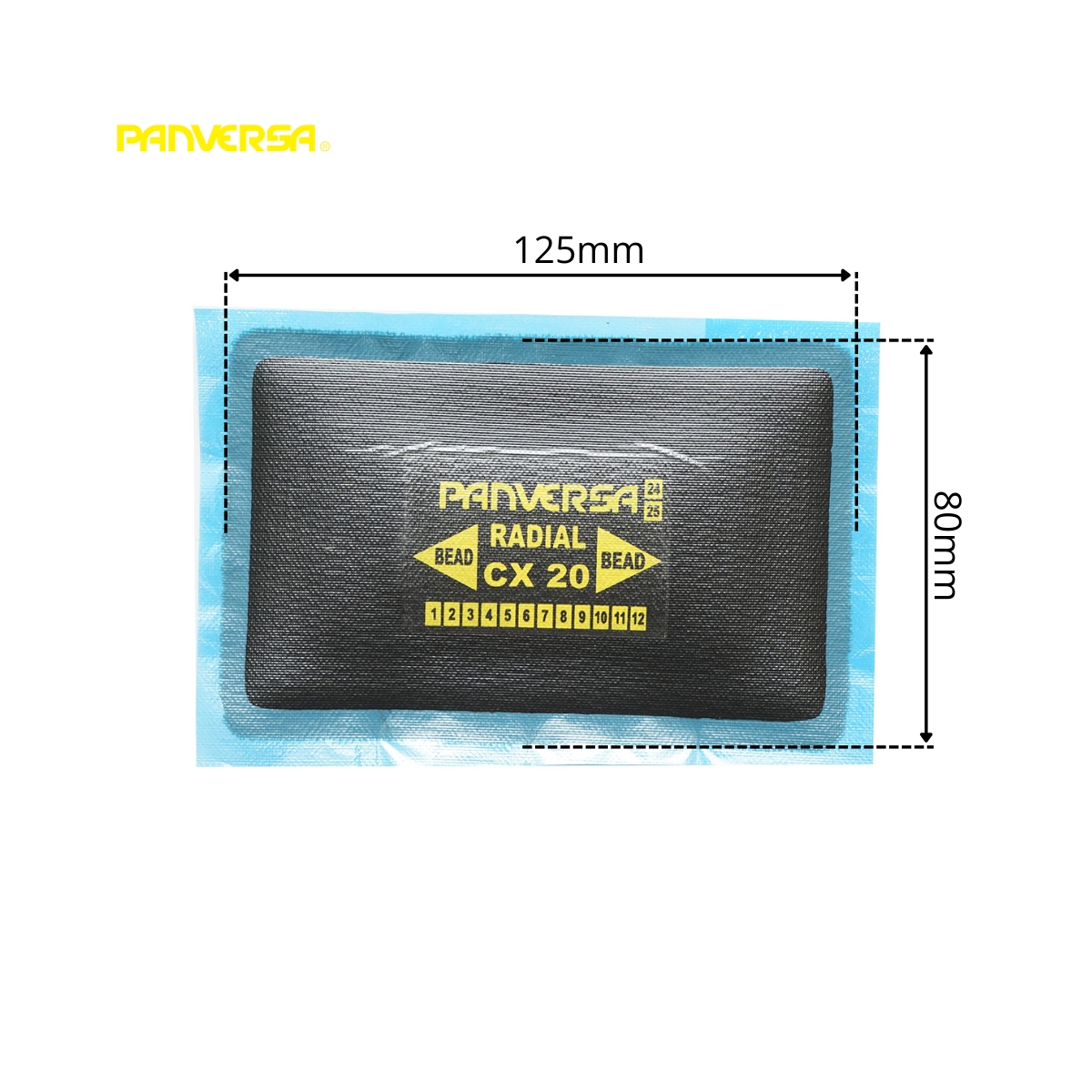 Petice vulcanizare anvelope radiale 80x125mm CX-20 Panversa - imagine 2