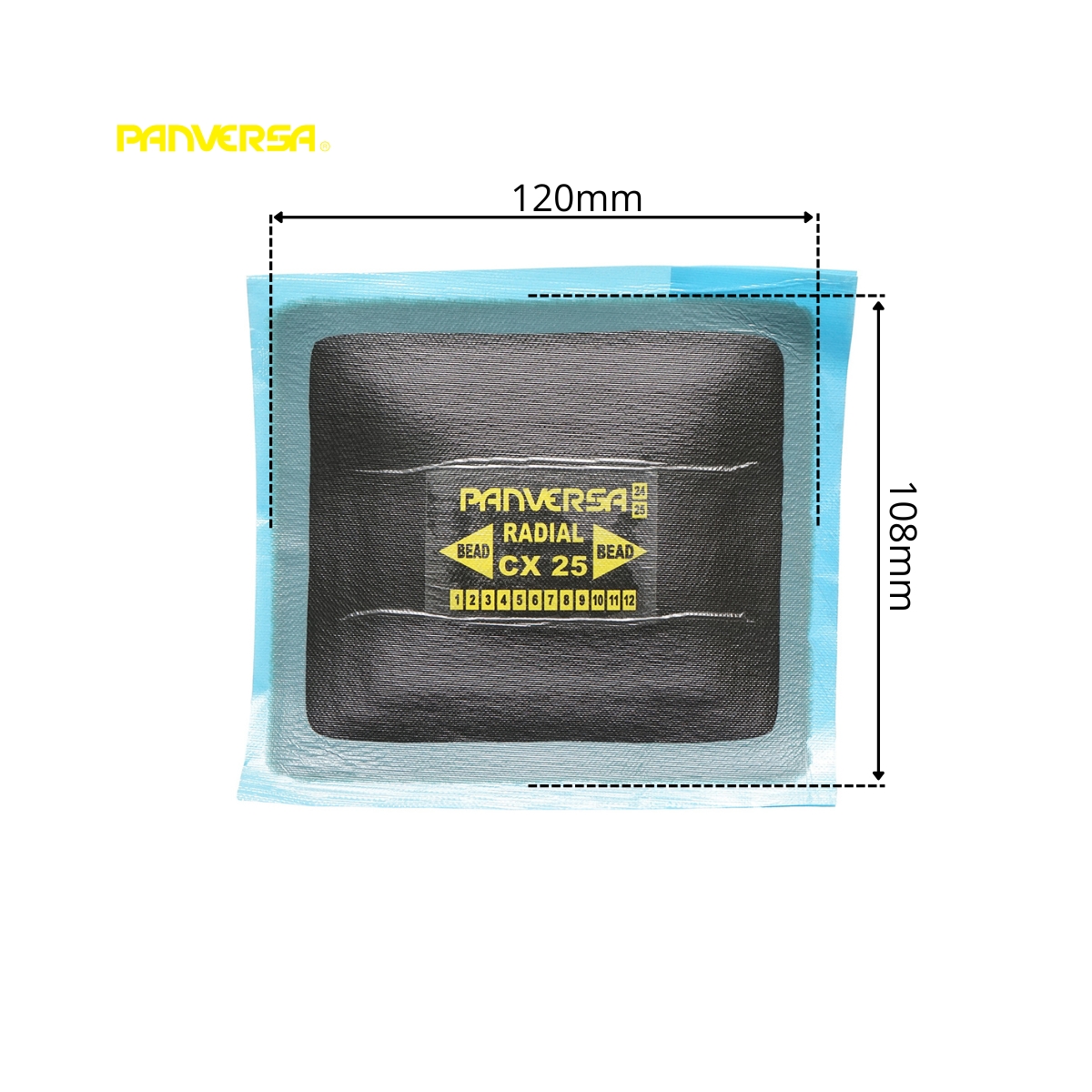 Petice vulcanizare anvelope radiale 108x120mm CX-25 Panversa - imagine 2