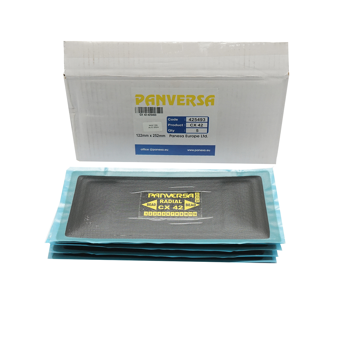 Petice vulcanizare anvelope radiale 122x252mm CX-42 Panversa - imagine 3