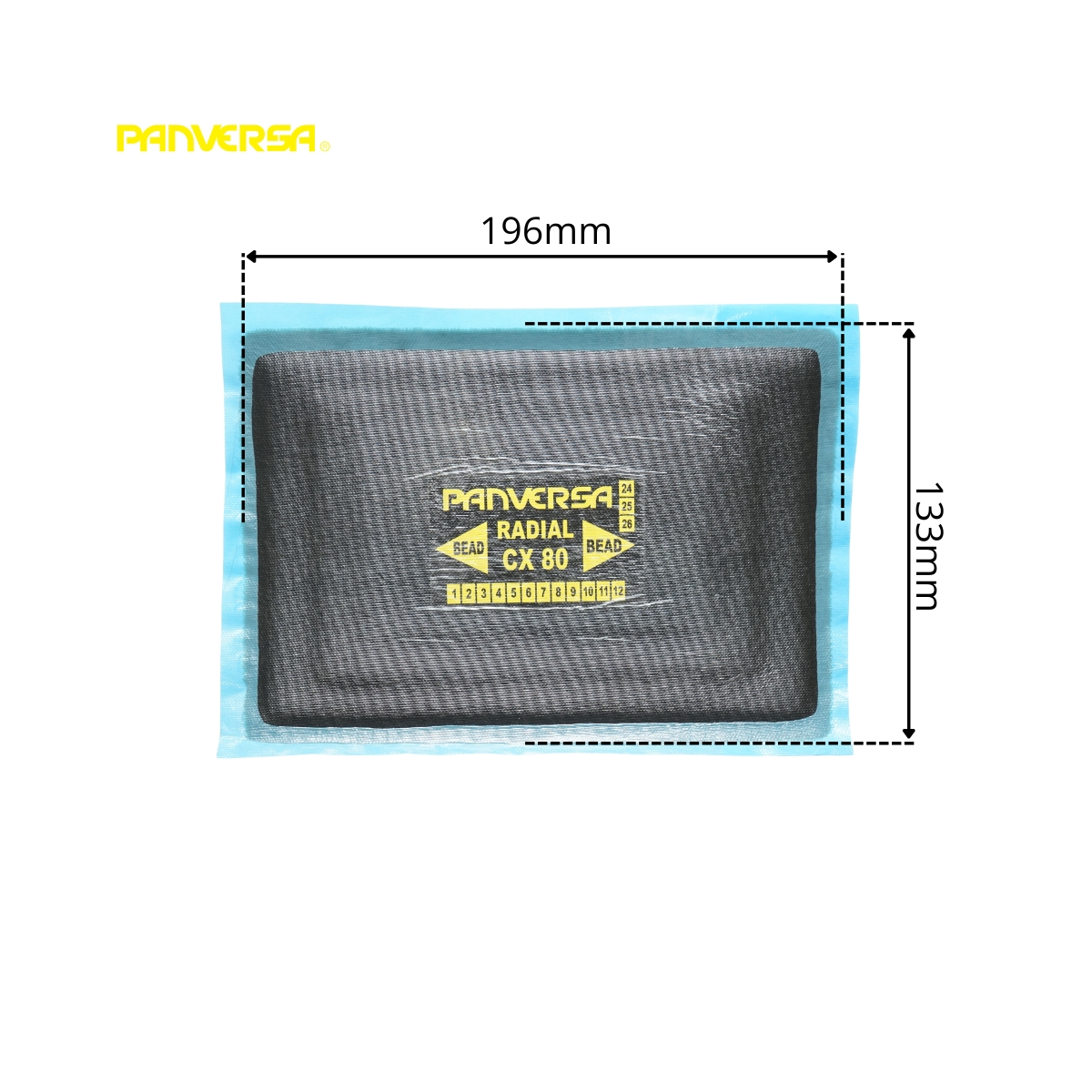 Petice vulcanizare anvelope radiale 133x196mm CX-80 Panversa - imagine 2