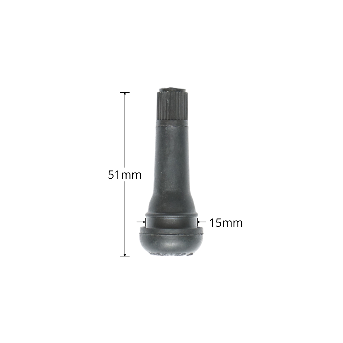 Set 100 valve roata tubeless EPDM cu insertie alama 51mm TR414