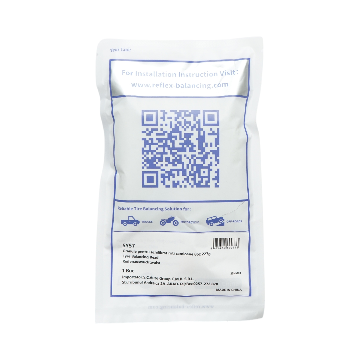 Granule echilibrat roti camioane, auto-moto, off-road 227g - imagine 2