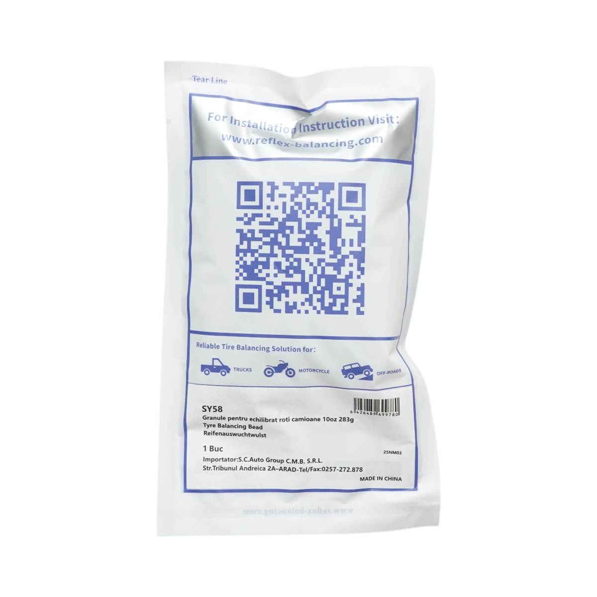 Granule echilibrat roti camioane, auto-moto, off road 283g - imagine 2