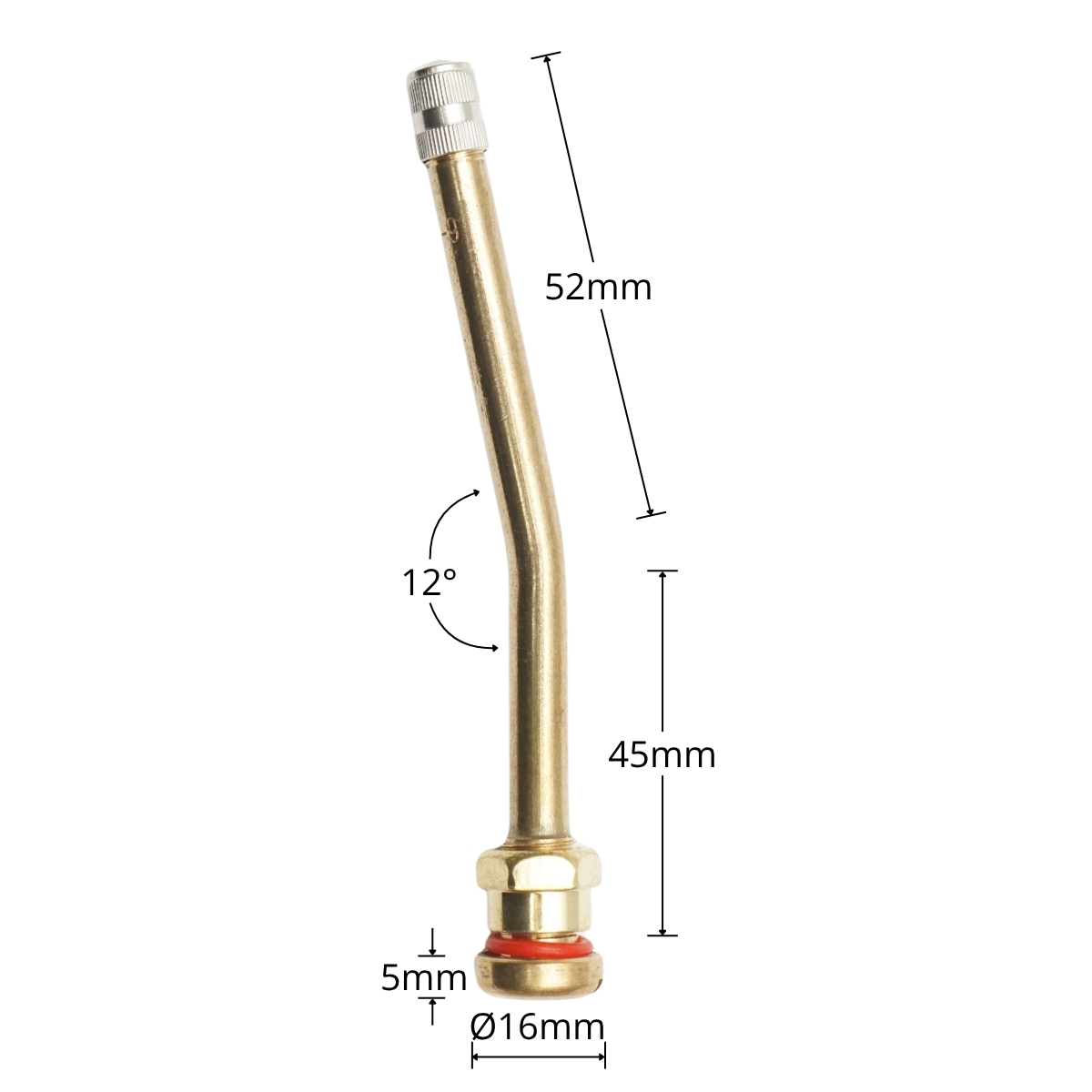 Valva roata camion tubeless metalica 97mm V3-20-4