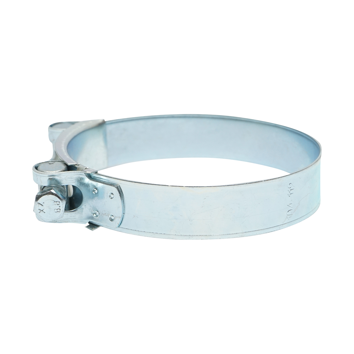 Colier forta, clema metalica zincata cu surub W1 pentru furtunuri 104-112mm Breckner Germany - imagine 3