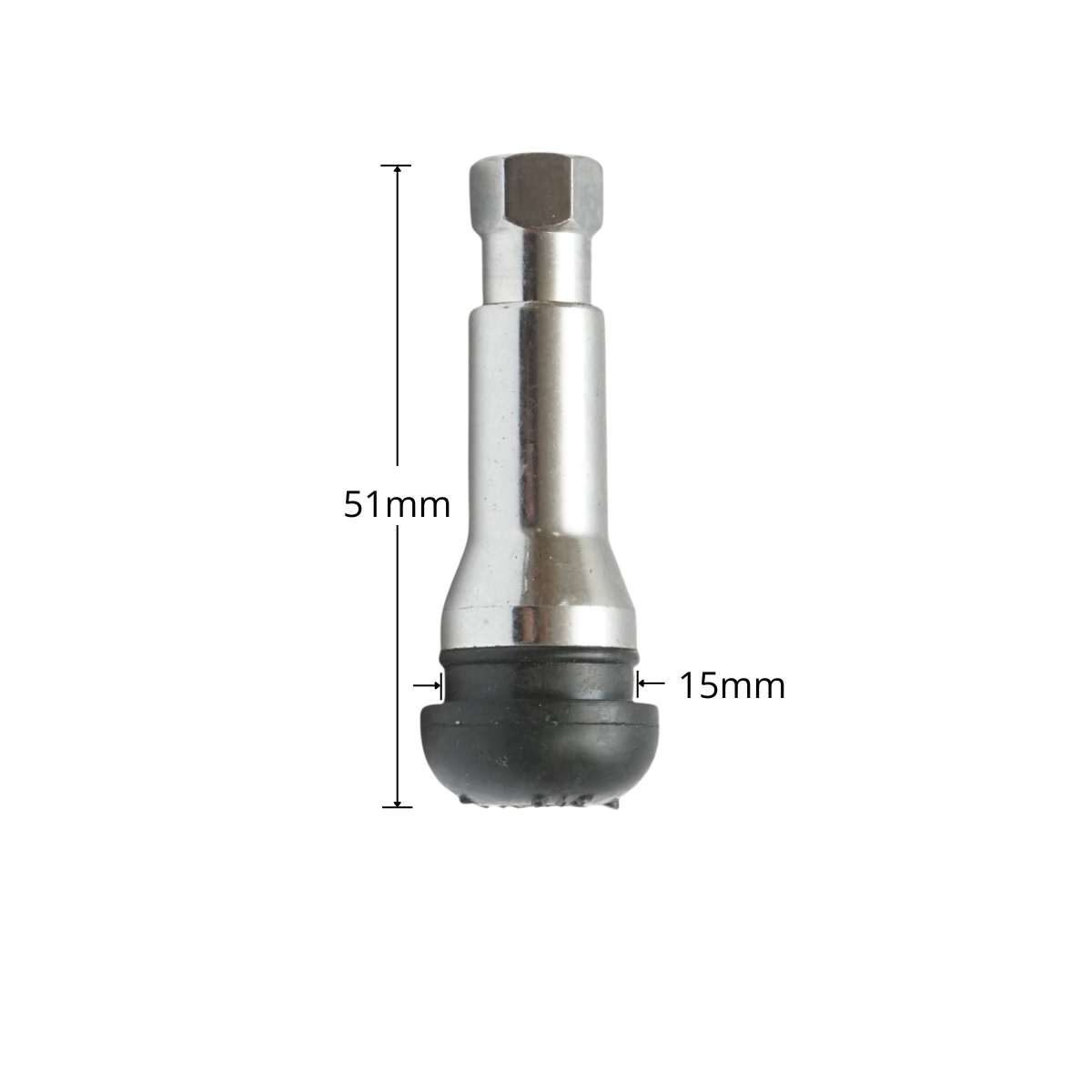 Valva roata auto tubeless 51mm TR414AC cromata