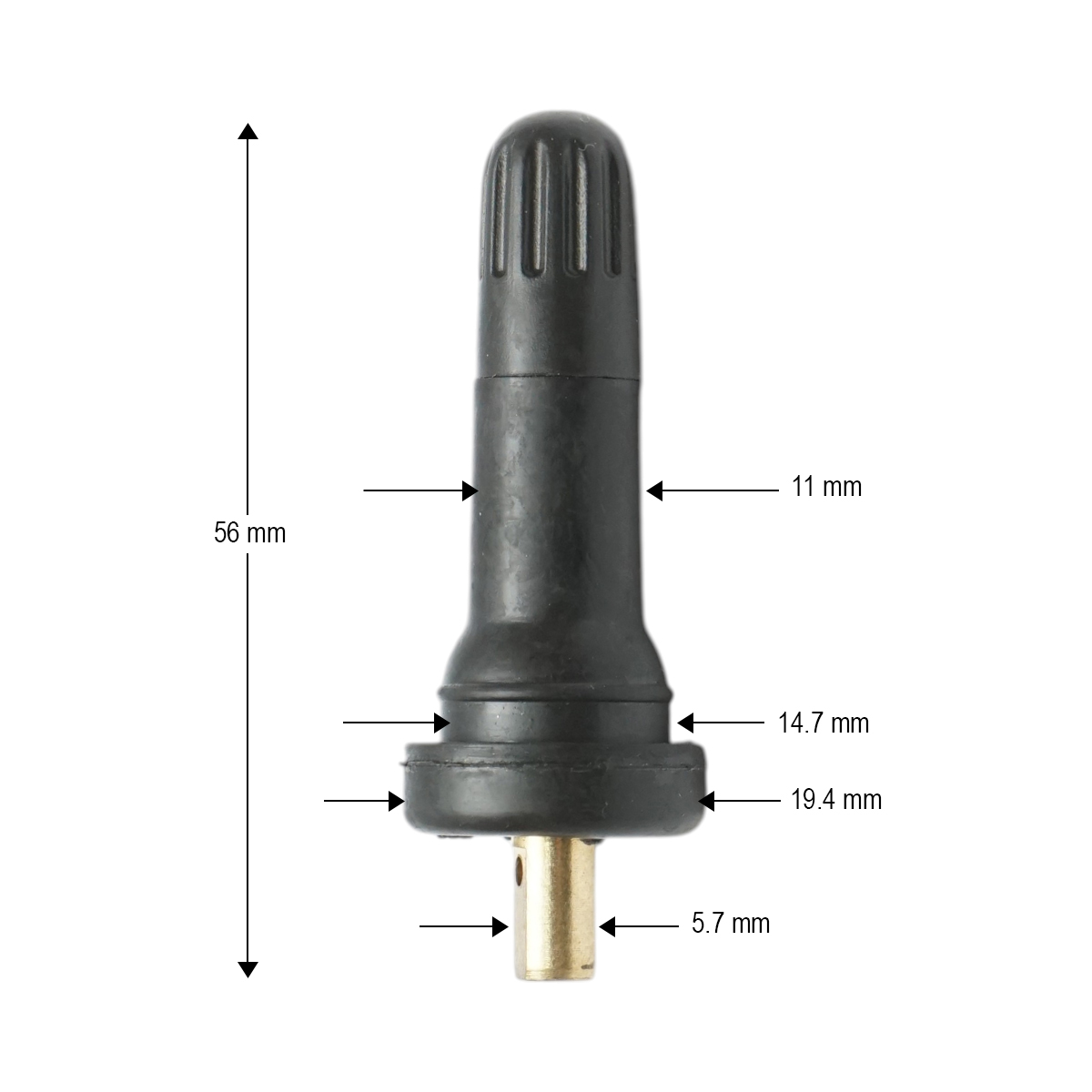 Valva roata tubeless TR413 compatibila senzor TPMS