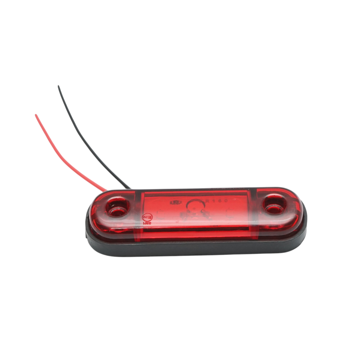 Lampa gabarit laterala ovala LED 12V-24V rosie 3 LED-uri 87x28x13.5mm Breckner Germany - imagine 4