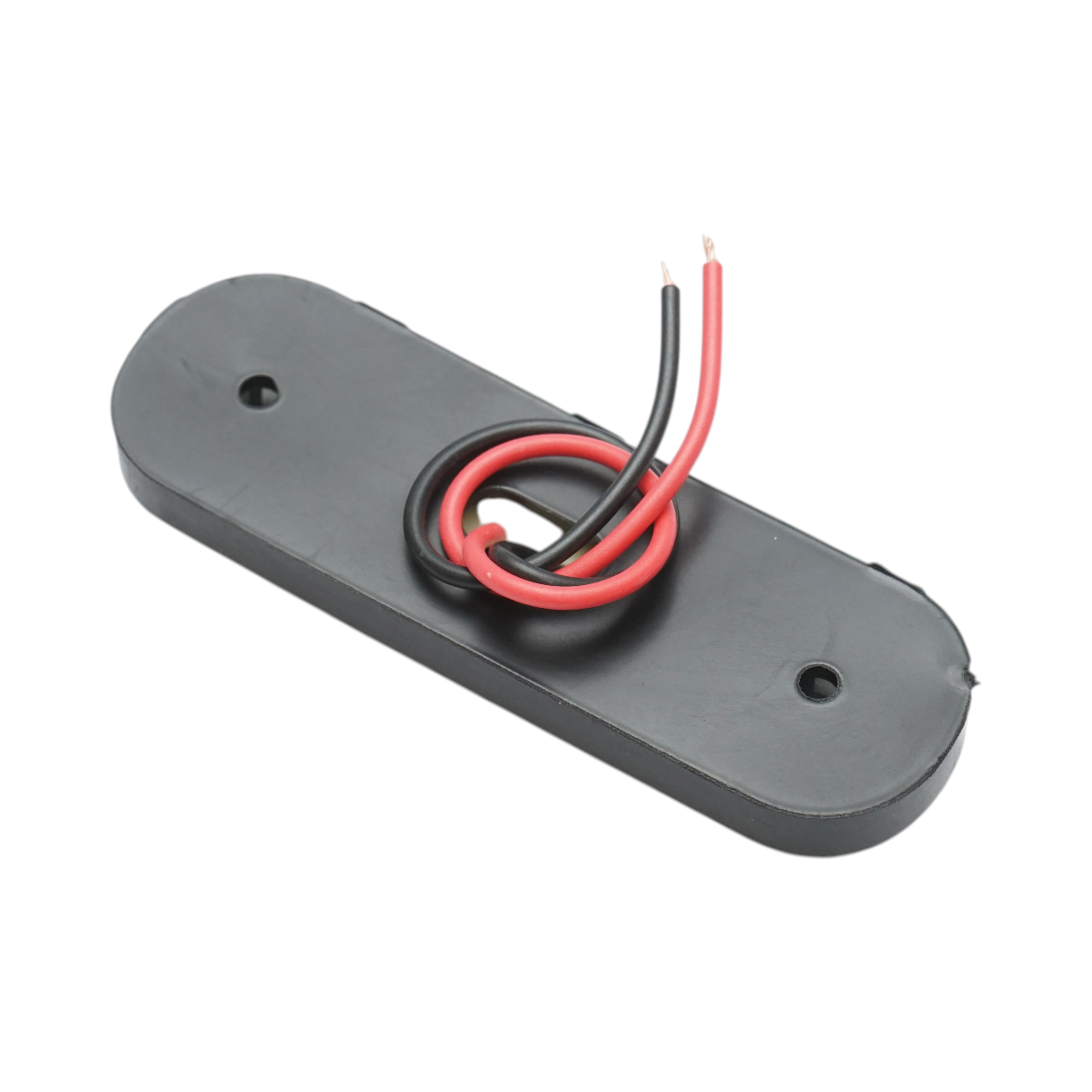 Lampa gabarit laterala ovala LED 12V-24V rosu fumuriu 3 LED-uri 87x28x13.5mm Breckner Germany - imagine 5