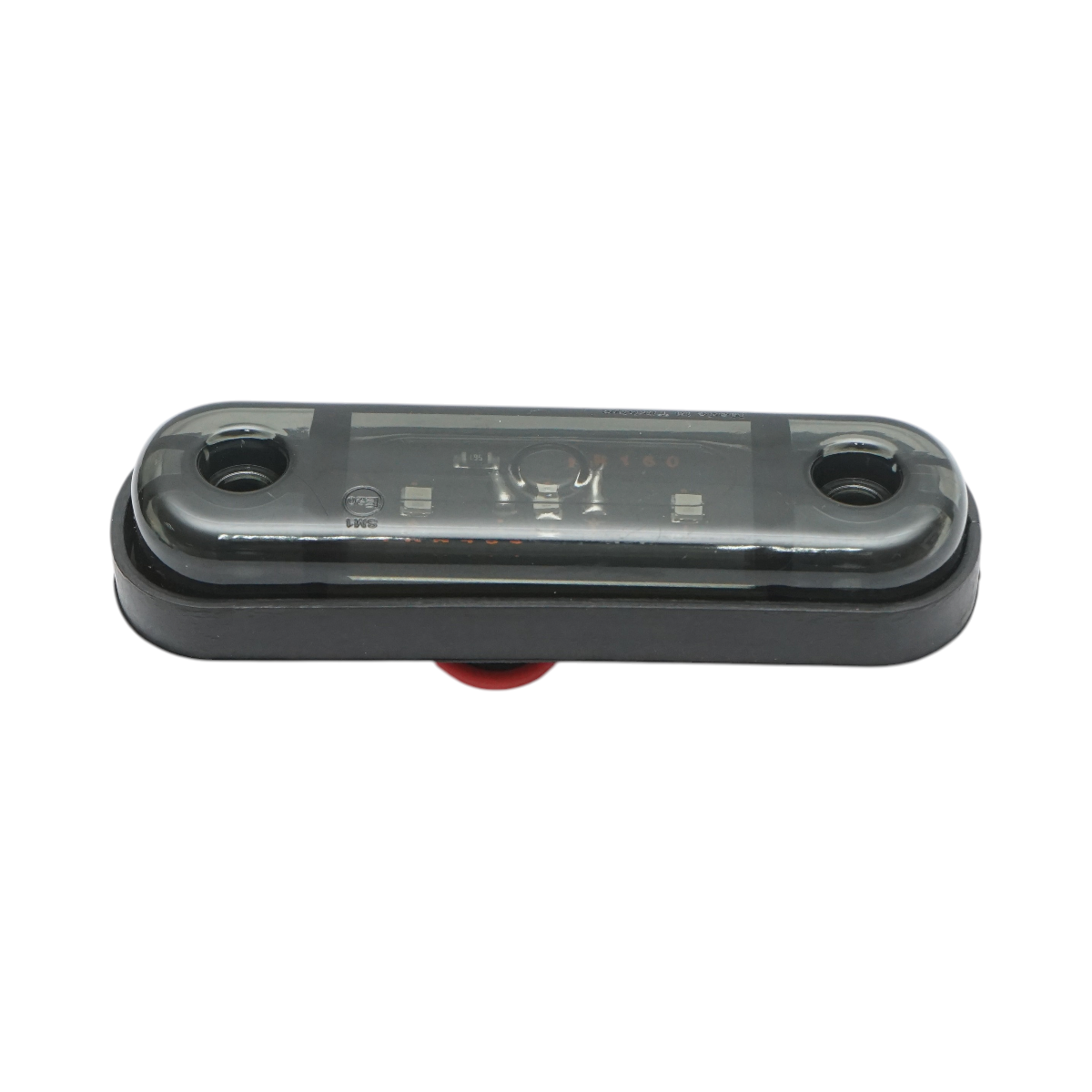 Lampa gabarit laterala ovala LED 12V-24V rosu fumuriu 3 LED-uri 87x28x13.5mm Breckner Germany - imagine 4