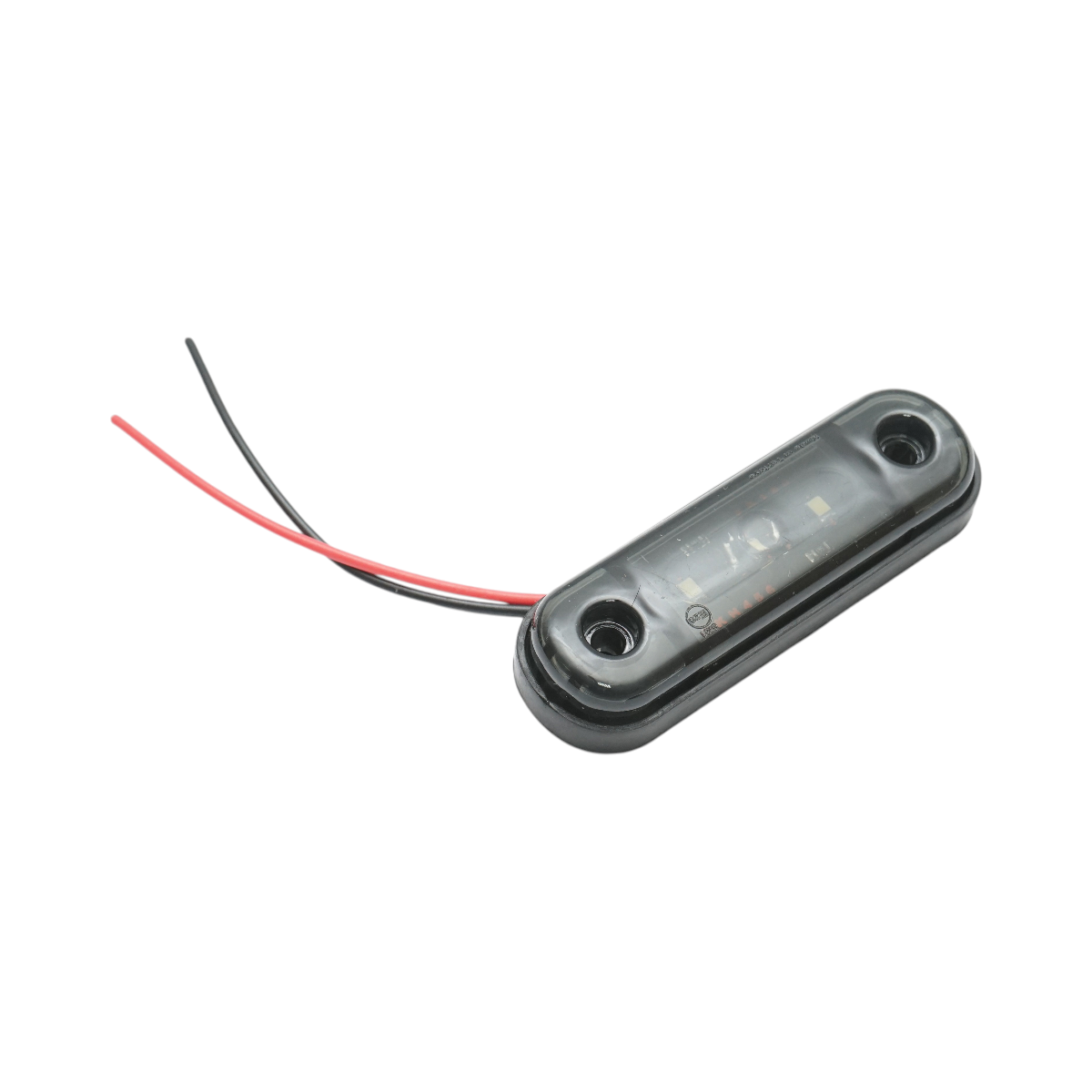 Lampa gabarit laterala ovala LED 12V-24V alb fumuriu 3 LED-uri 87x28x13.5mm Breckner Germany - imagine 2