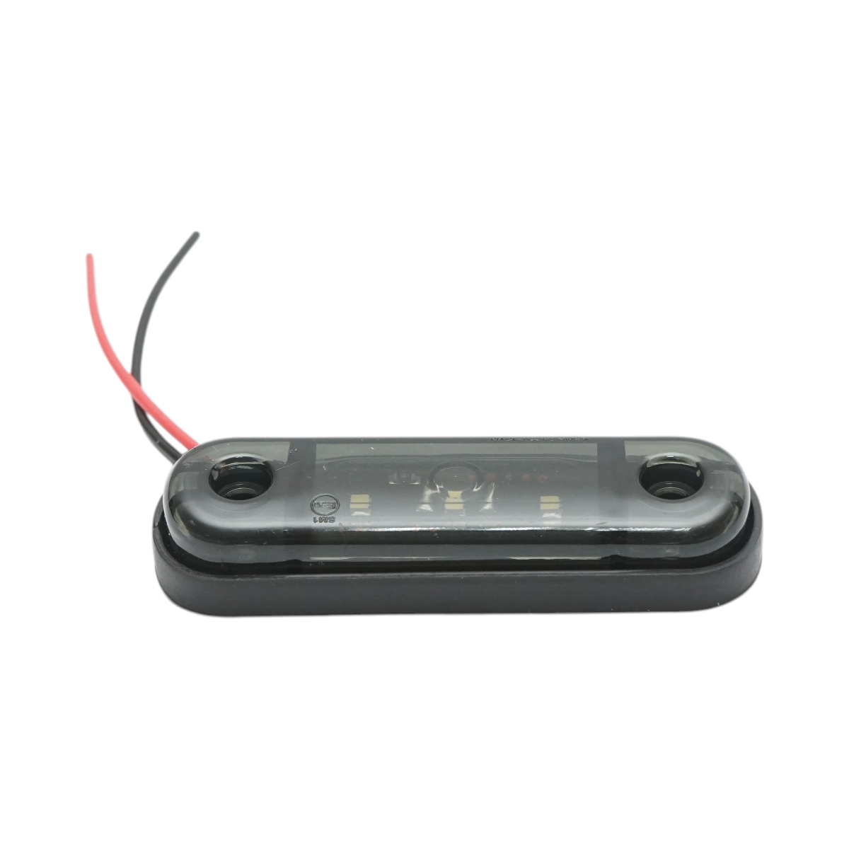 Lampa gabarit laterala ovala LED 12V-24V alb fumuriu 3 LED-uri 87x28x13.5mm Breckner Germany - imagine 4