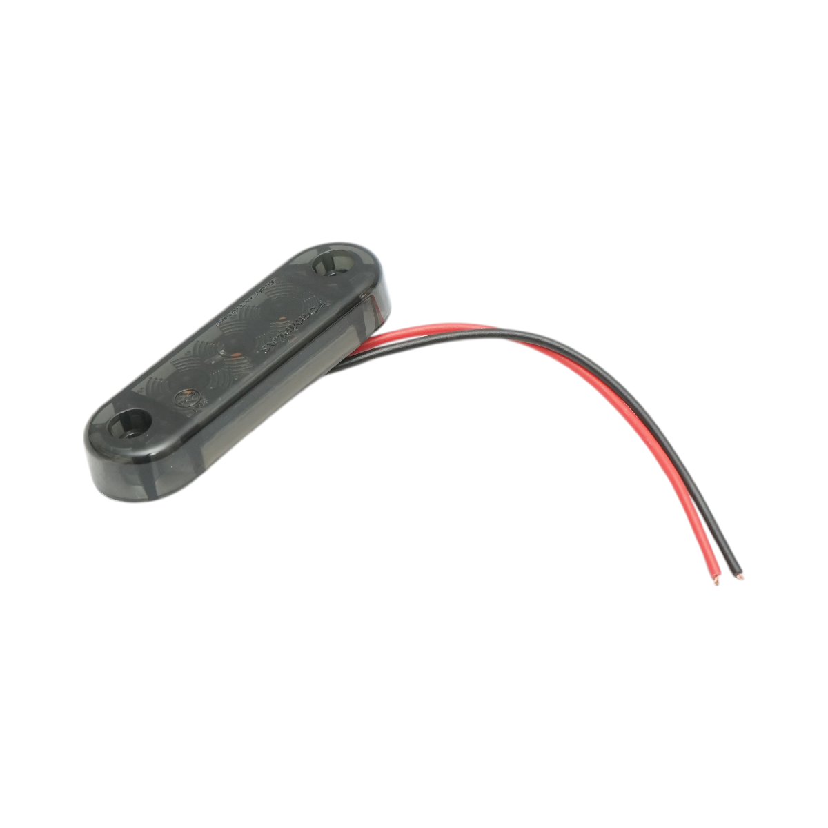 Lampa gabarit laterala ovala LED 12V-24V galben fumuriu 3 LED-uri 70x21x10.5mm Breckner Germany - imagine 2