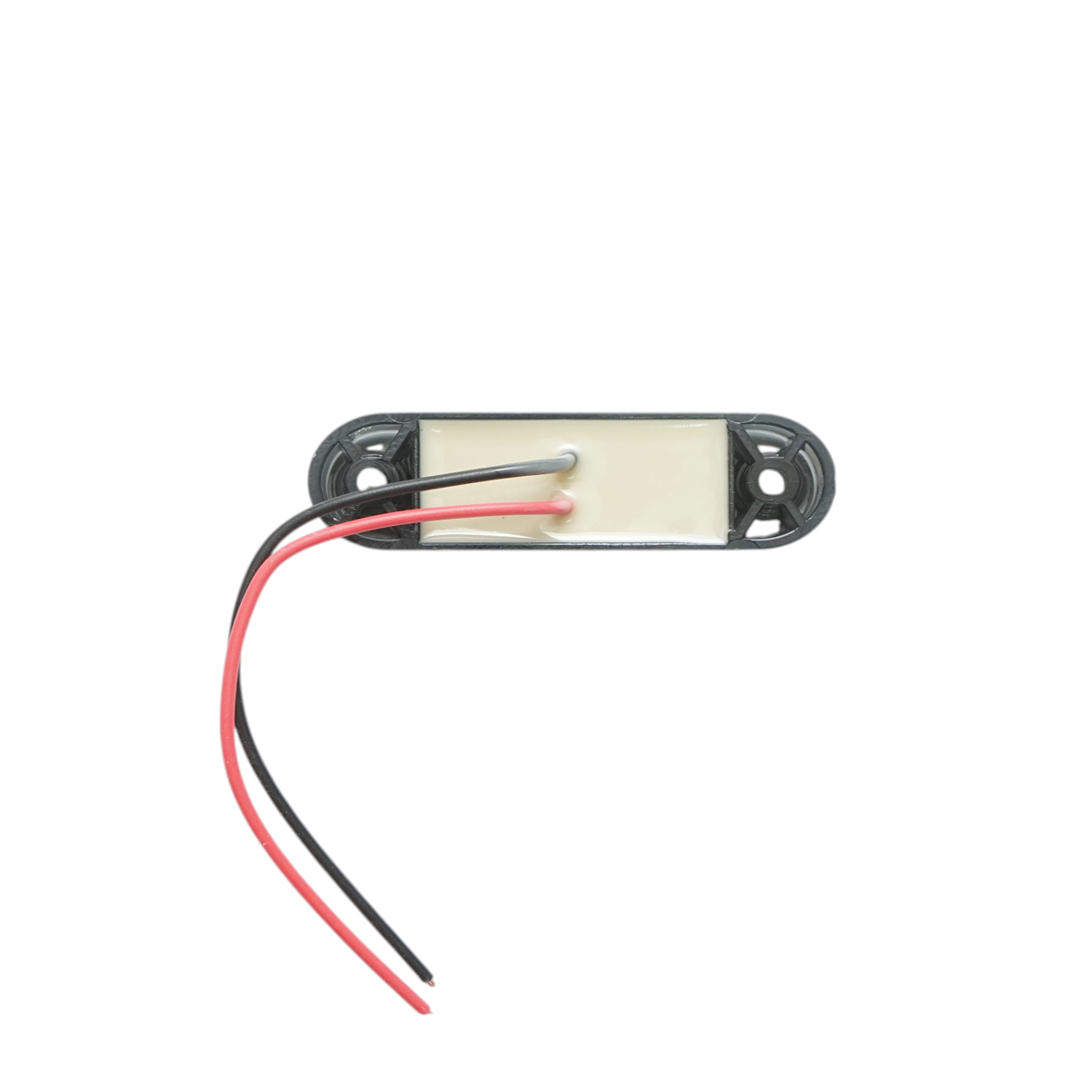 Lampa gabarit laterala ovala LED 12V-24V rosu fumuriu 3 LED-uri 70x21x10.5mm Breckner Germany - imagine 6