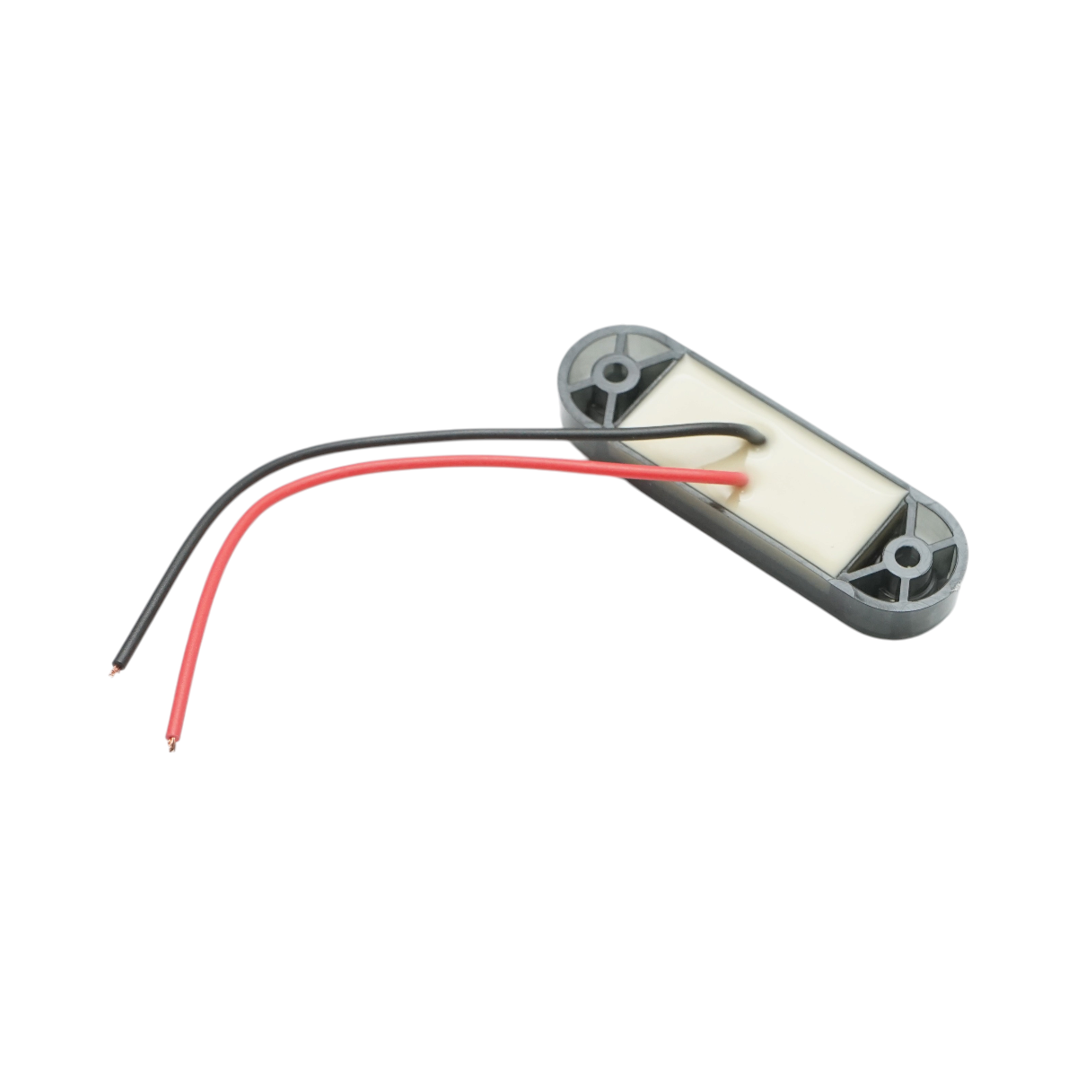Lampa gabarit laterala ovala LED 12V-24V alb fumuriu 3 LED-uri 70x21x10.5mm Breckner Germany - imagine 4