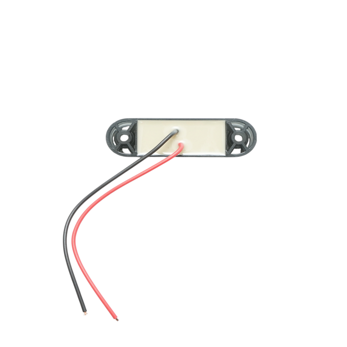 Lampa gabarit laterala ovala LED 12V-24V alb fumuriu 3 LED-uri 70x21x10.5mm Breckner Germany - imagine 5