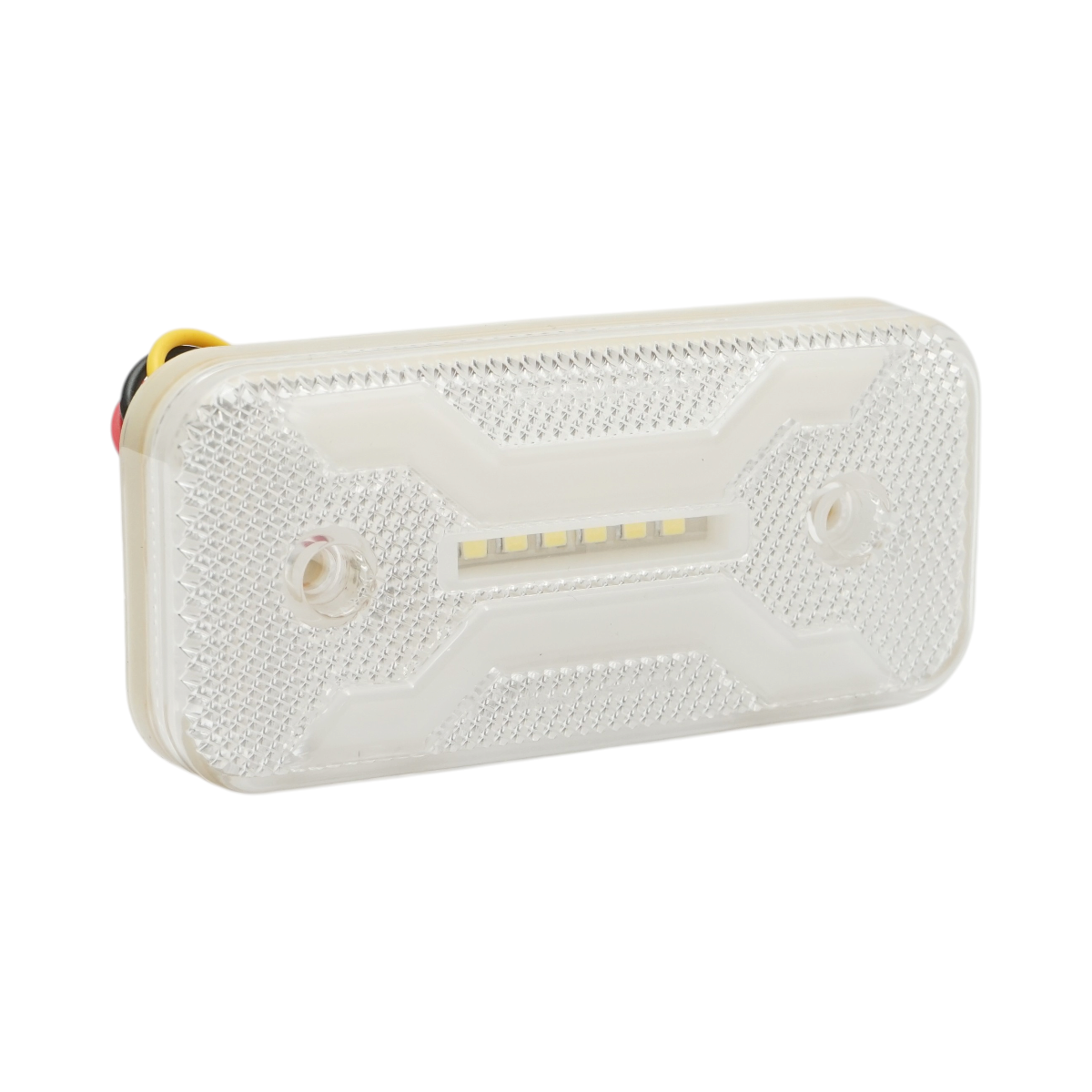 Lampa gabarit laterala LED 12V-24V alba 2 functii, model X NEON, 30 LED-uri 110x52x16mm Breckner Germany - imagine 4