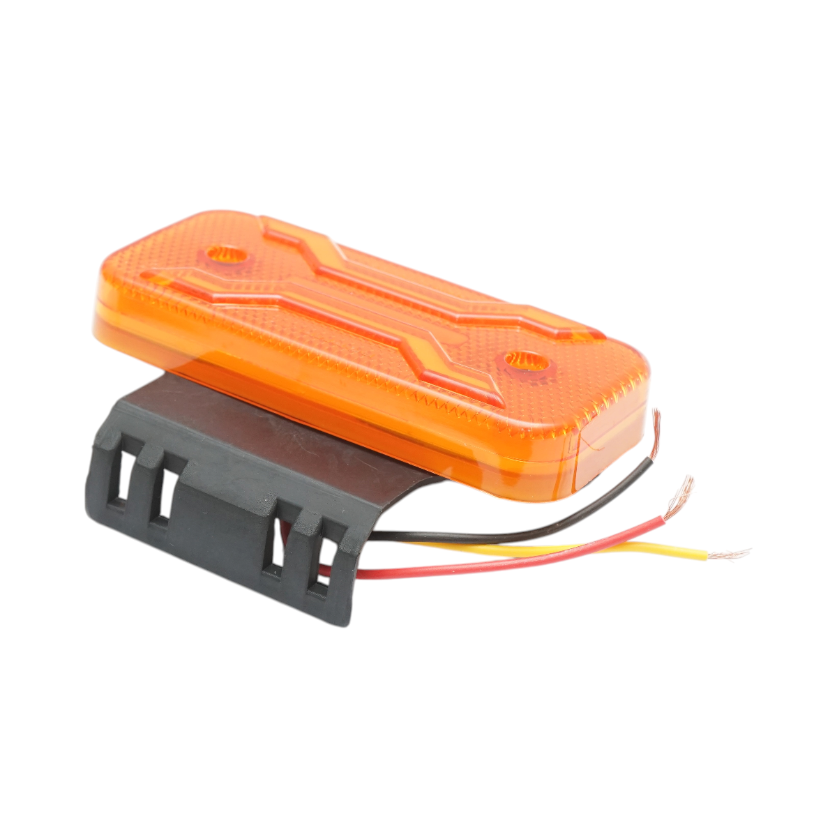 Lampa gabarit laterala LED cu suport 12V-24V galbena 2 functii, model X NEON, 30 LED-uri 110x52x16mm Breckner Germany - imagine 6