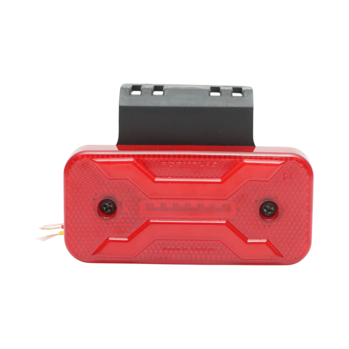 Lampa gabarit laterala LED cu suport 12V-24V rosie 2 functii, model X NEON, 30 LED-uri 110x52x16mm Breckner Germany