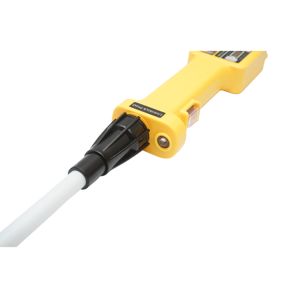 Baston electric animale profesional 1100V cu acumulator 8.4V, 2200mAh, lanterna LED, indicator baterie, tija 80cm - imagine 6