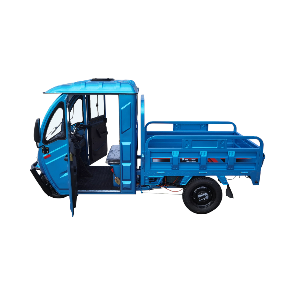 Triciclu electric BRECKNER GERMANY MAX ALBASTRU CU CABINA 2000W 72V 52AH - imagine 2