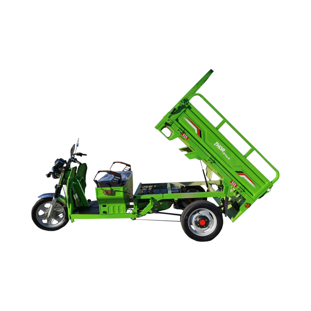 Triciclu electric Thor STAR verde cu CIV 1200W 60V45Ah - imagine 5