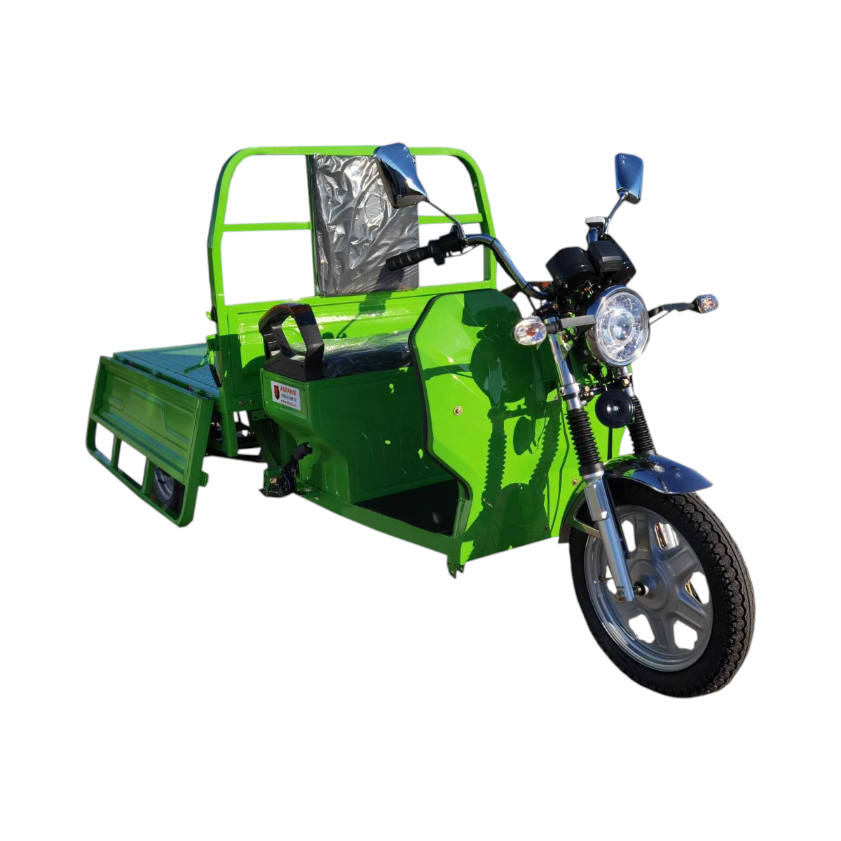 Triciclu electric Thor STAR verde cu CIV 1200W 60V45Ah - imagine 6