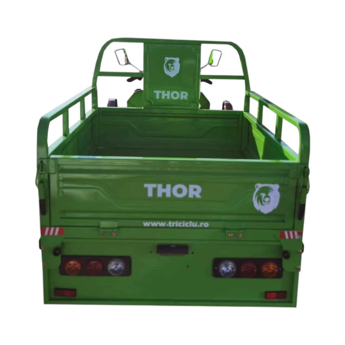 Triciclu electric Thor STAR verde cu CIV 1200W 60V45Ah - imagine 8