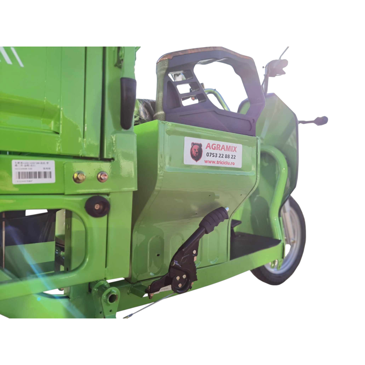 Triciclu electric Thor STAR verde cu CIV 1200W 60V45Ah - imagine 9