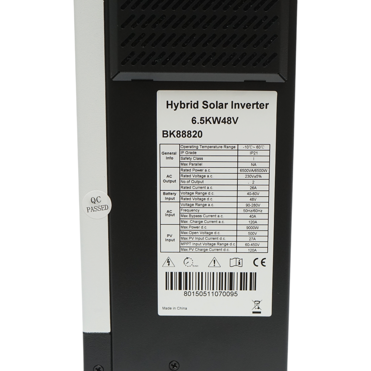 Invertor solar hibrid 6.5kW, 48V, MPPT 120A, monofazic, OFF-GRID Breckner Germany - imagine 8