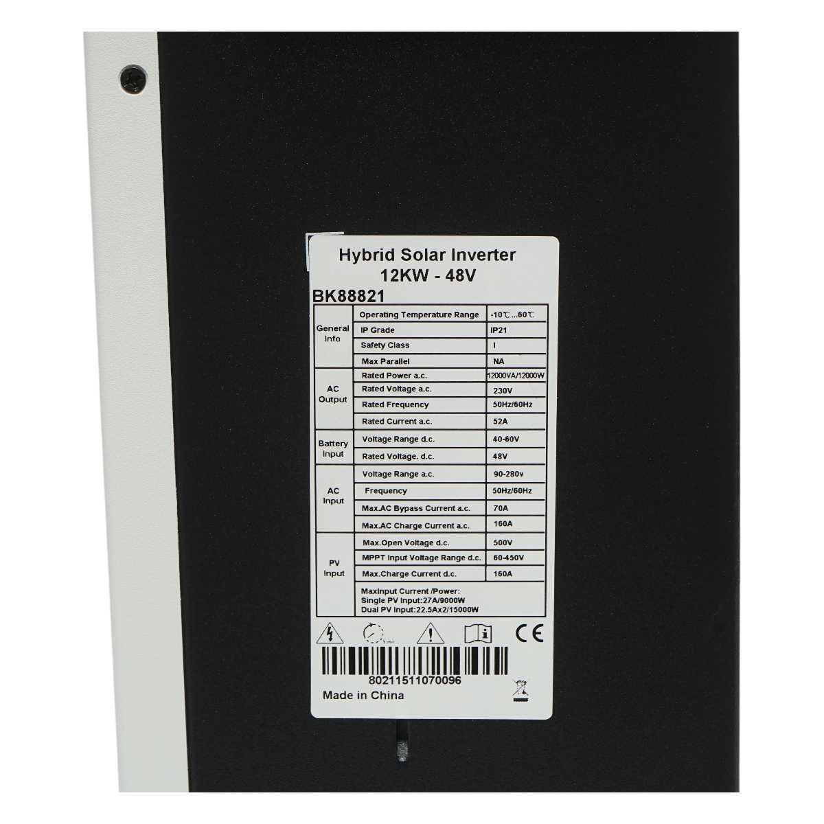 Invertor solar hibrid 12kW, 48V, 2xMPPT 160A, monofazic, OFF-GRID Breckner Germany - imagine 7