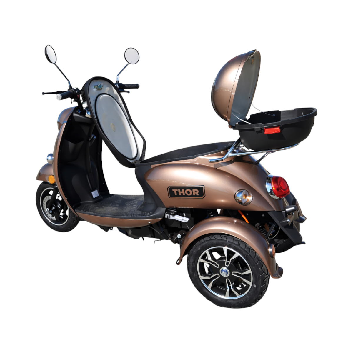 Triciclu electric Thor Spyder maro 800W 60V20Ah - imagine 3