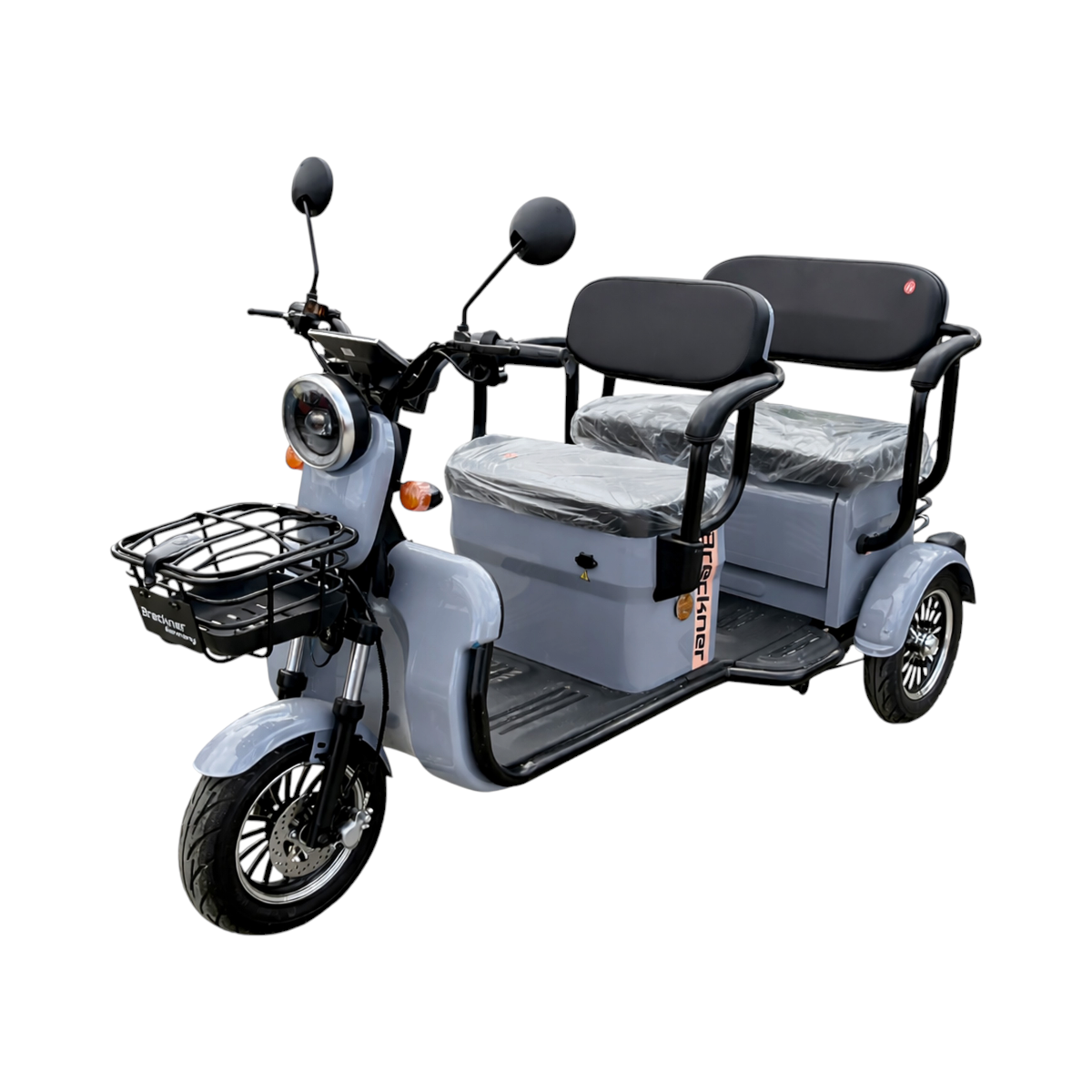Triciclu electric BRECKNER TRAVEL gri 1000W 60V 20AH - imagine 2