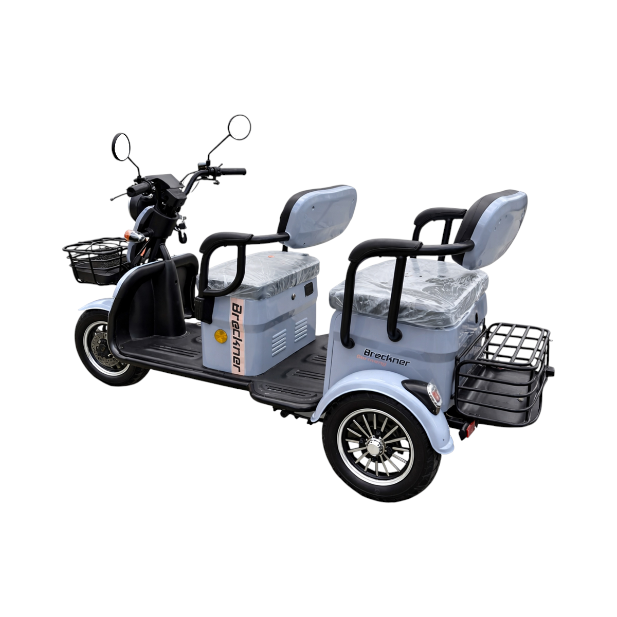 Triciclu electric BRECKNER TRAVEL gri 1000W 60V 20AH - imagine 3