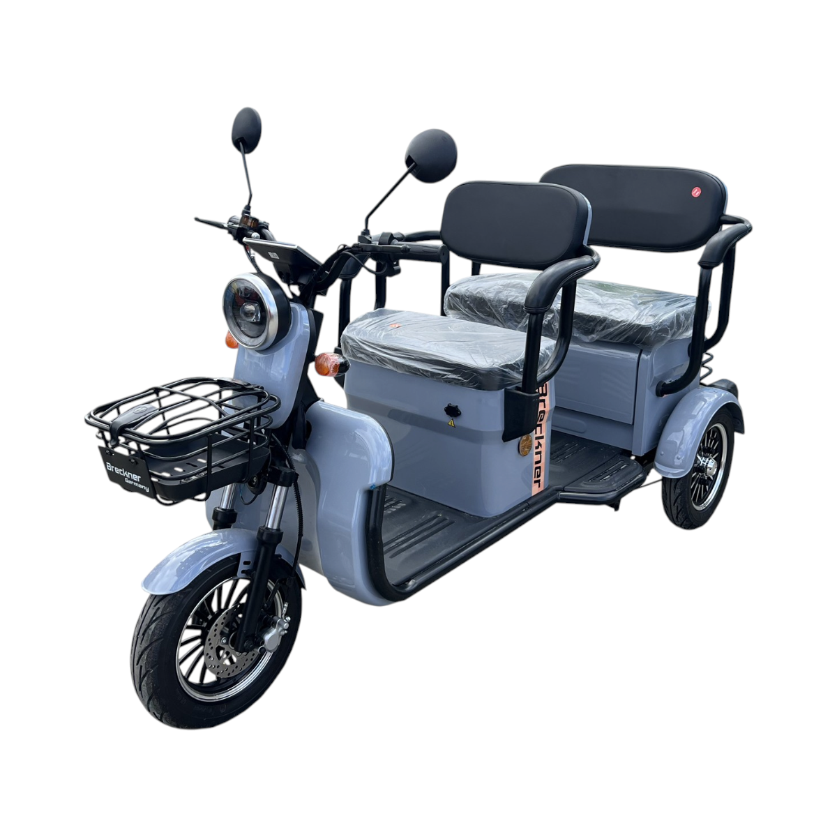 Triciclu electric BRECKNER TRAVEL gri 1000W 60V 20AH
