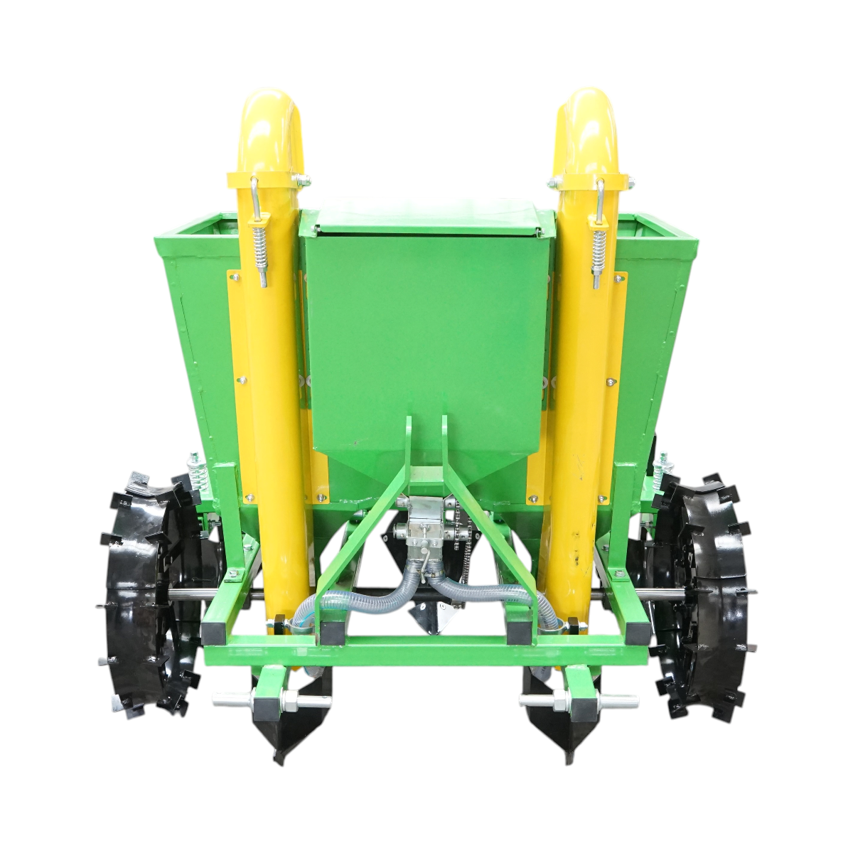 Masina de plantat cartofi pe 2 randuri cu fertilizare, buncar 180kg model Polonia - imagine 2