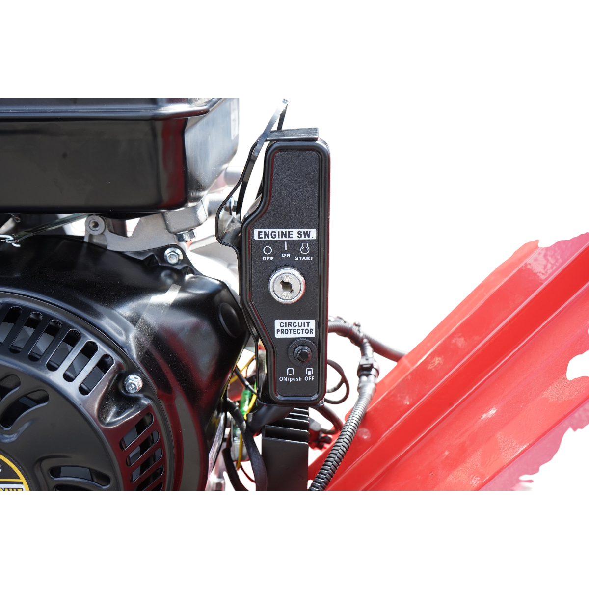 Tocator crengi pe benzina 15CP, 212cc, grosime maxima 120mm, pornire electrica/manuala THOR - imagine 9