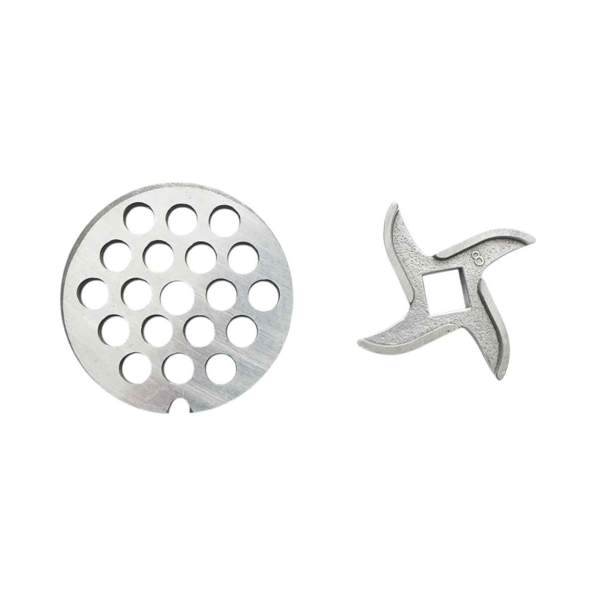 Masina de tocat carne electrica inox + aluminiu 1200W, 220V, capacitate 100 kg/h, adaptor carnati, 1 sita si 1 cutit incluse 340x185x365mm - imagine 12