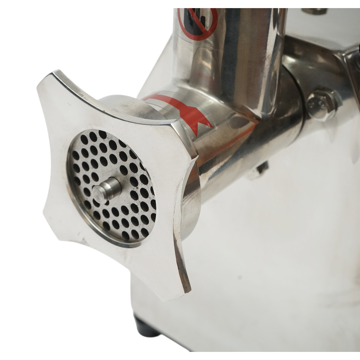 Masina de tocat carne electrica inox + otel 1200W, 220V, capacitate 100 kg/h, adaptor carnati, 1 sita si 1 cutit incluse 340x185x365mm - imagine 9