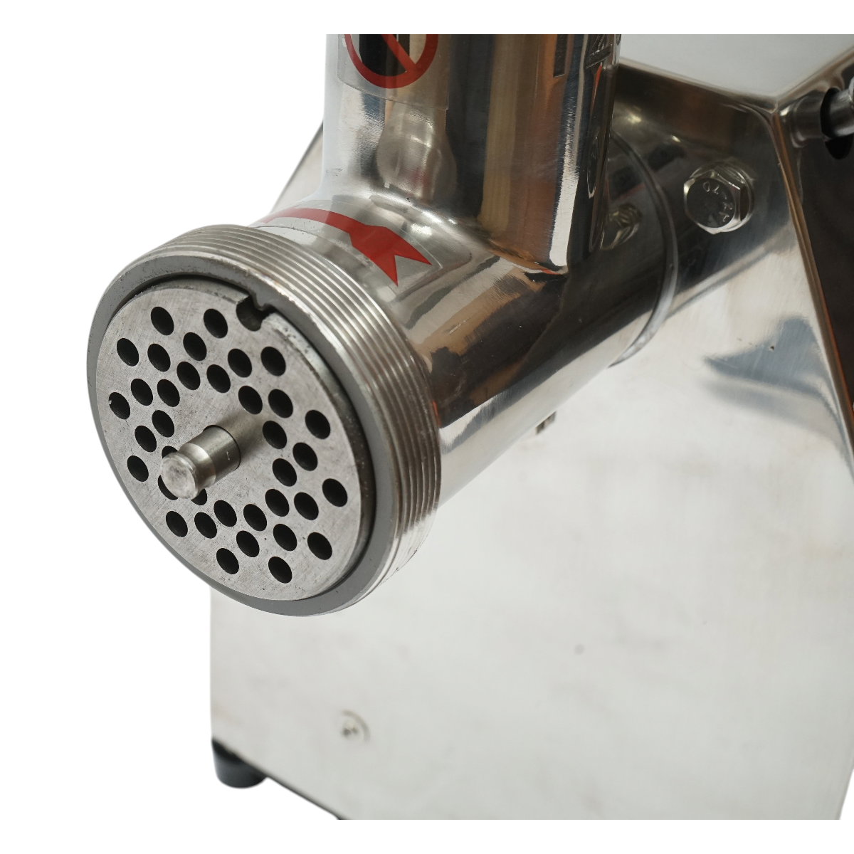 Masina de tocat carne electrica inox 1600W, 220V, capacitate 150 kg/h, adaptor carnati, 1 sita si 1 cutit incluse 380x210x415mm - imagine 8