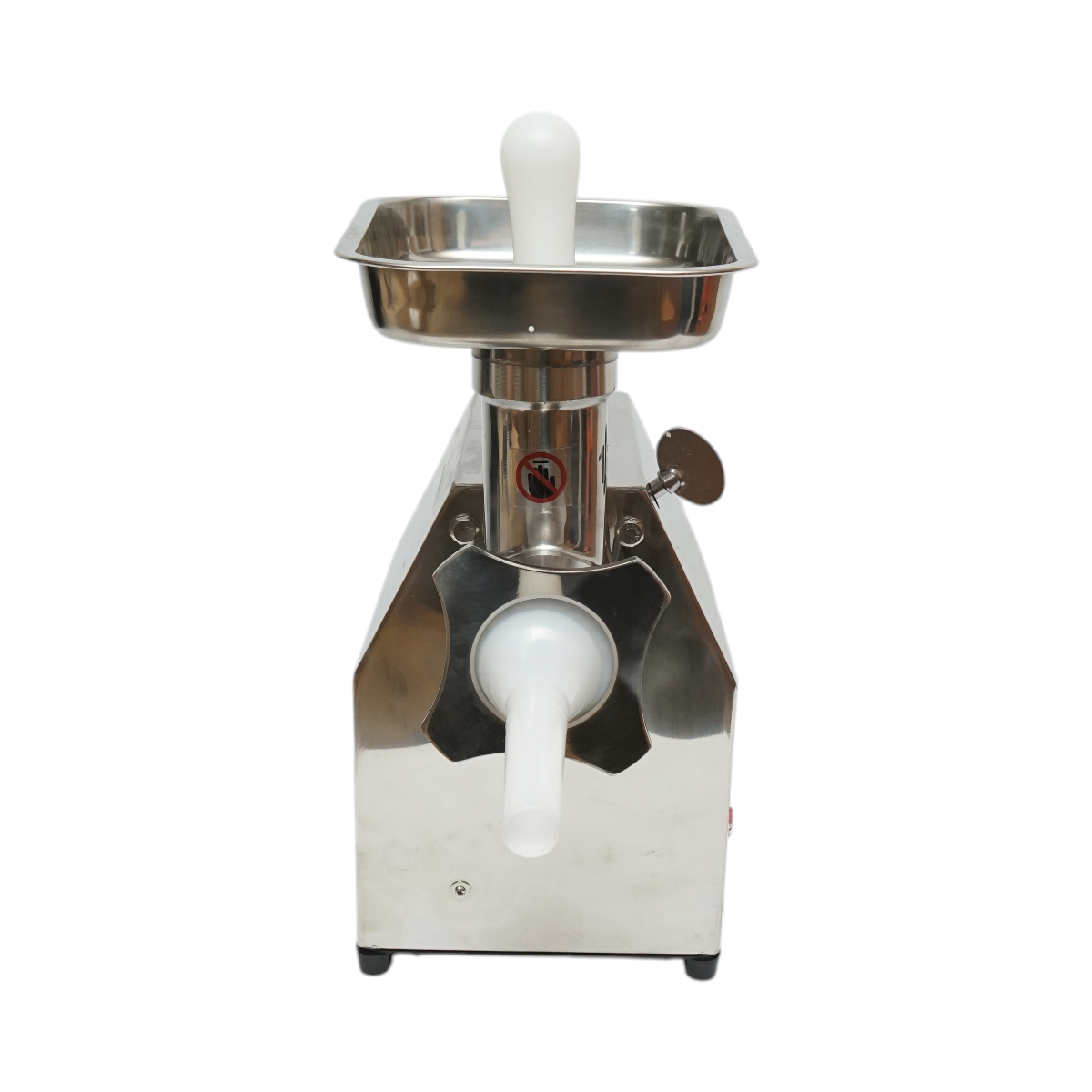 Masina de tocat carne electrica inox 1600W, 220V, capacitate 150 kg/h, adaptor carnati, 1 sita si 1 cutit incluse 380x210x415mm - imagine 6