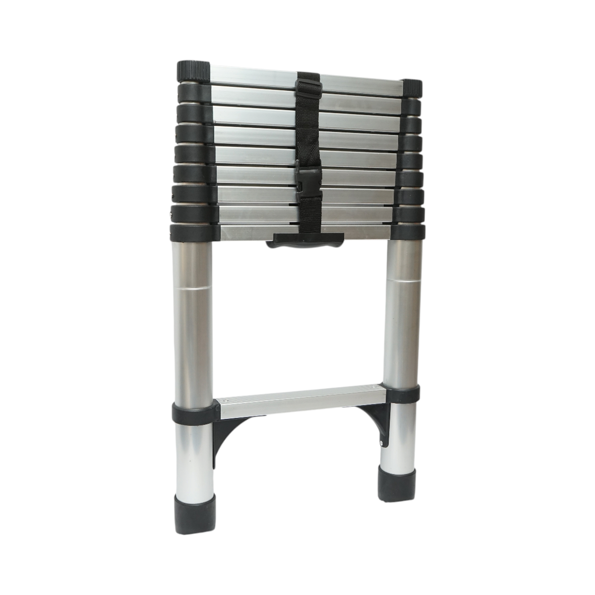 Scara telescopica aluminiu 2.9m, 10 trepte antiderapante, sarcina maxima 150kg Breckner Germany - imagine 6