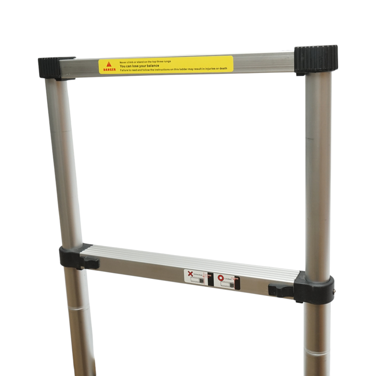 Scara telescopica aluminiu 2.9m, 10 trepte antiderapante, sarcina maxima 150kg Breckner Germany - imagine 8