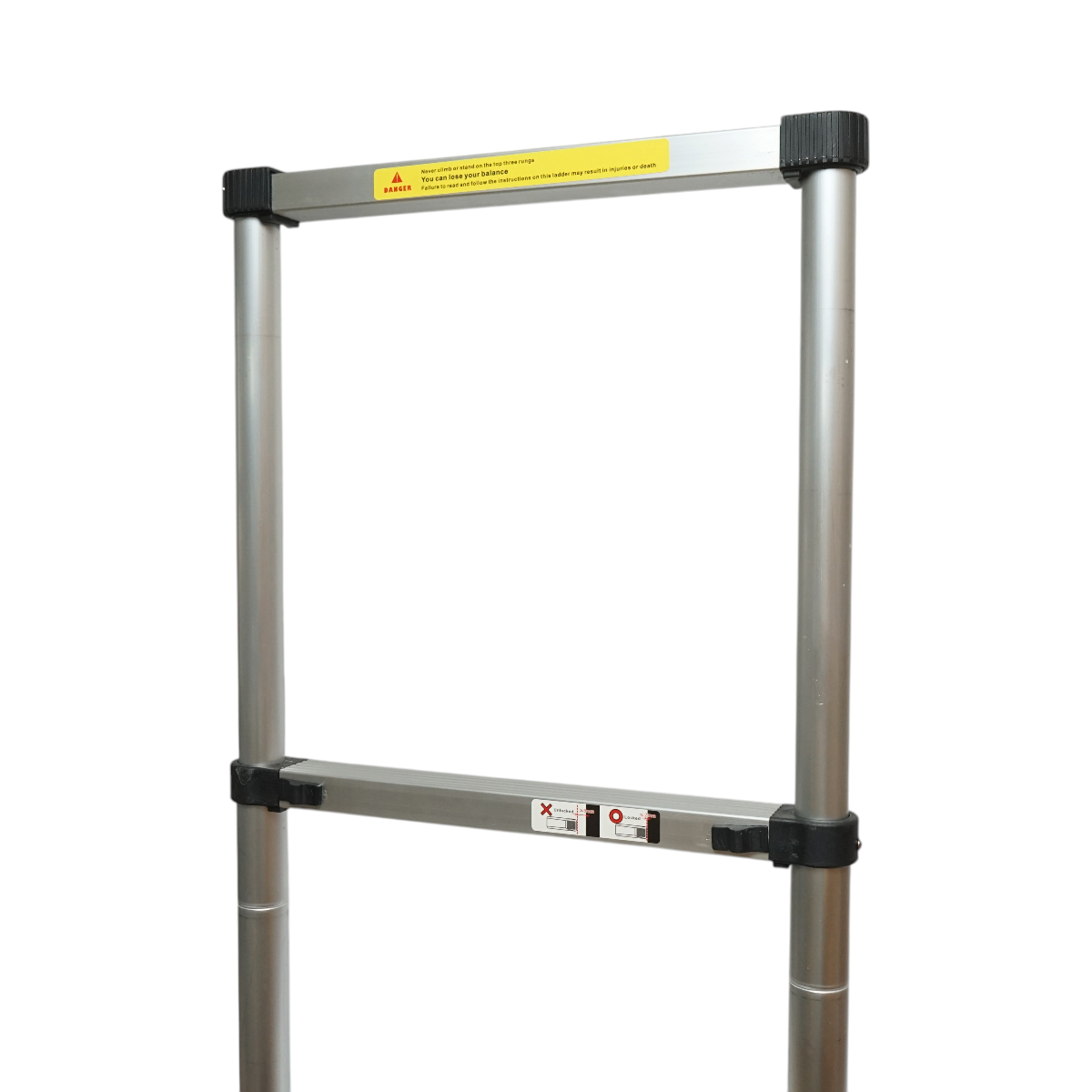Scara telescopica aluminiu 5.1m, 14 trepte antiderapante, sarcina maxima 150kg Breckner Germany - imagine 8